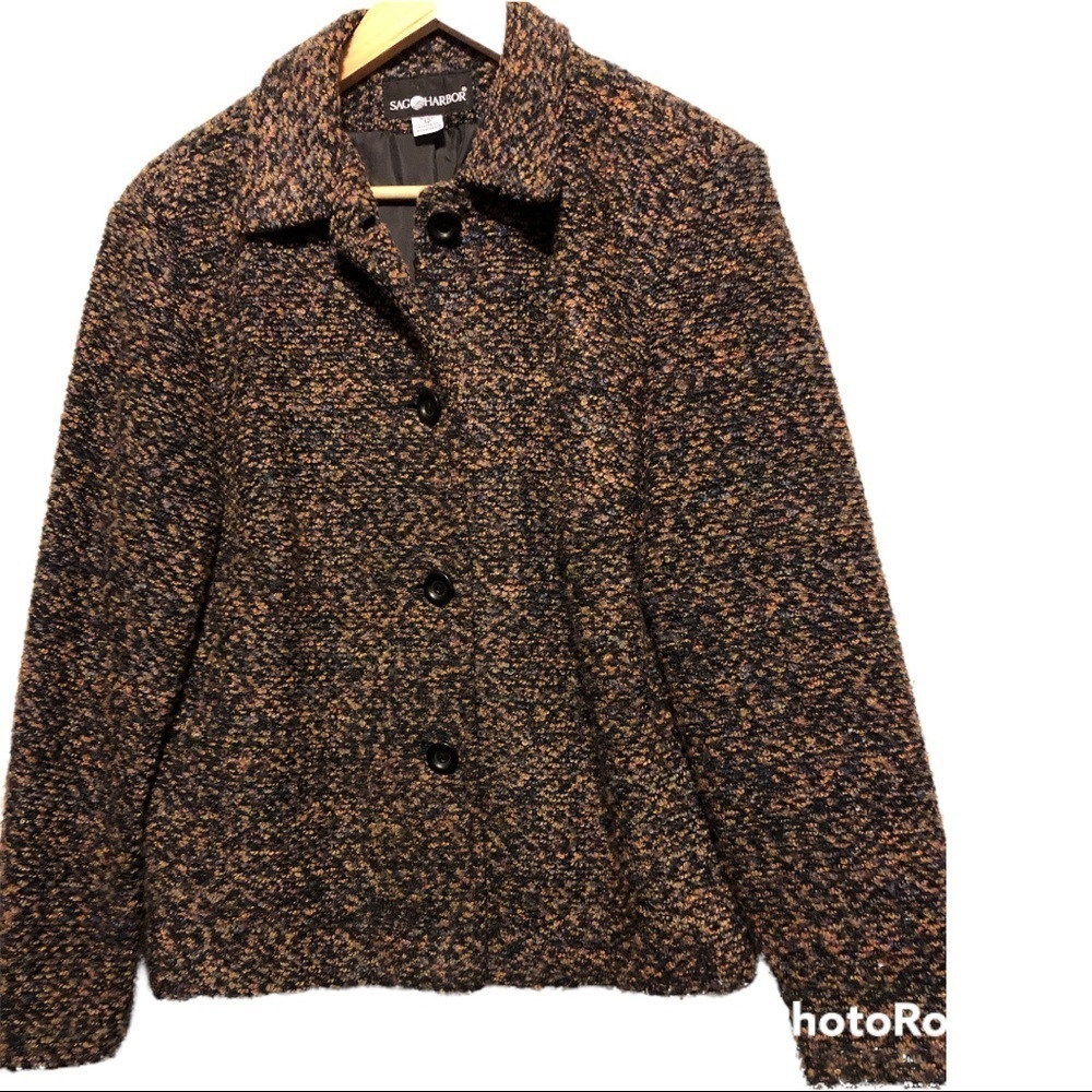 Sag Harbor tweed blazer size 12